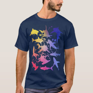 Weiße Haie Hammerhai-Fan Vintage T-Shirt