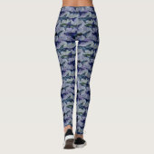 Weiße Haie im tiefen blauen Meer Leggings (Rückseite)