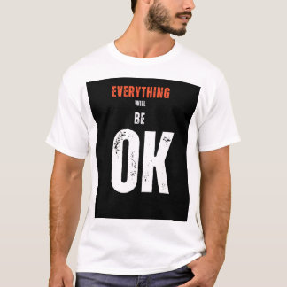 Weiße Halbarm-T-Shirt mit einem Zitat T-Shirt