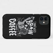 Weiße Hälfte Kaffee trinken Zombie Case-Mate iPhone Hülle (Rückseite (Horizontal))