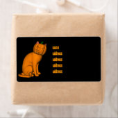 Weiße Halloween-Katze (Insitu)