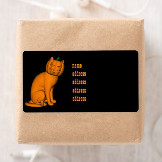 Weiße Halloween-Katze (Insitu)