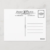 Weiße Hamster Postkarte (Rückseite)