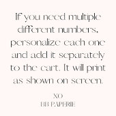 Weiße Hand grün Tischnummer