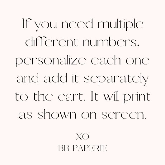 Weiße Hand grün Tischnummer