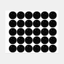 Weiße Hand Zangen auf schwarz Etiketten