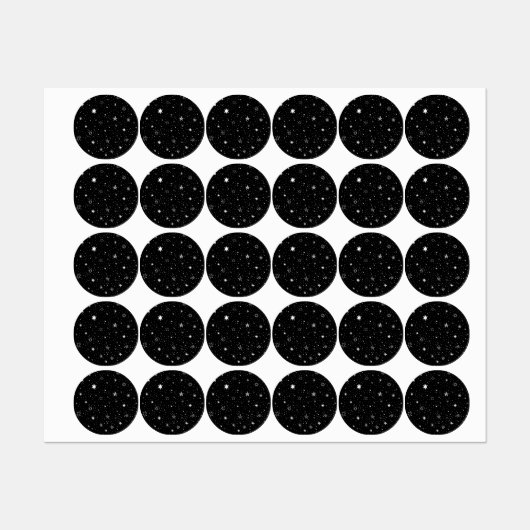 Weiße Hand Zangen auf schwarz Etiketten (Blatt)