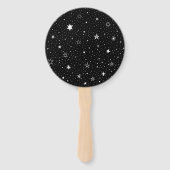 Weiße Hand Zangen auf schwarz Fächer (Rückseite)