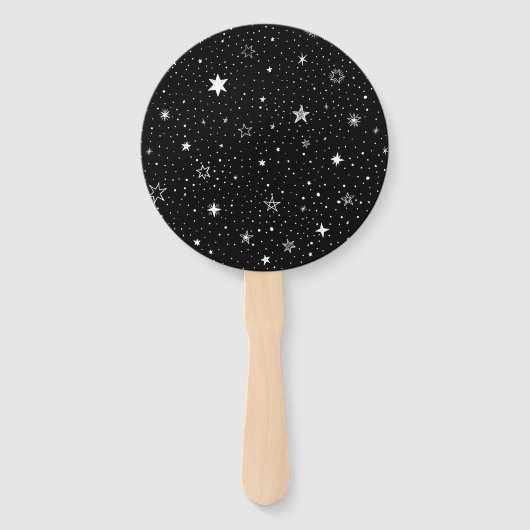 Weiße Hand Zangen auf schwarz Fächer (Vorderseite)