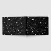 Weiße Hand Zangen auf schwarz Gästebuch (Voll)