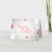 WEISSE HARTEN OSTKARTE DANKESKARTE (Vorderseite)