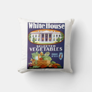 Weiße-Haus-Auswahlgemüse Kissen