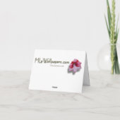 Weiße Haus und National Tree Weihnachtsfeiertag DC Dankeskarte (Rückseite)