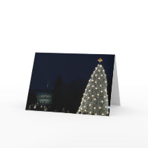 Weiße Haus und National Tree Weihnachtsfeiertag DC