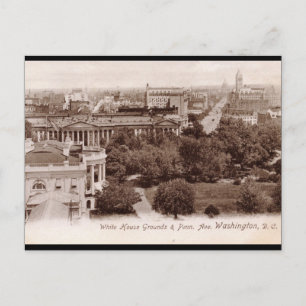Weiße Haus, Washington DC 1907 Vintag Postkarte