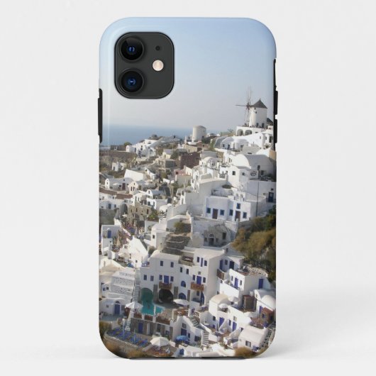 Weiße Häuser auf Santorini Case-Mate iPhone Hülle (Rückseite)