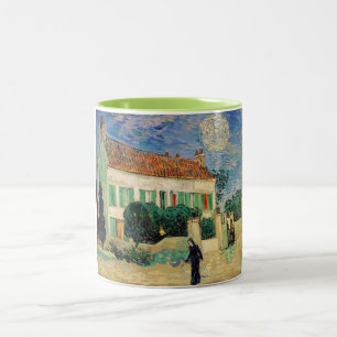 Weiße Hausnacht Van Gogh Zweifarbige Tasse