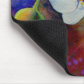 Weiße Hawaiianische Orchideenfarbe Mousepad (Ecke)