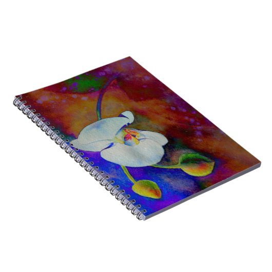 Weiße Hawaiianische Orchideenfarbe Notizblock (Rechte Seite)