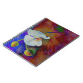 Weiße Hawaiianische Orchideenfarbe Notizblock (Linke Seite)