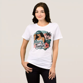 Weiße hawaiianische Pidgin lustige Mary Tunta Tri-Blend Shirt