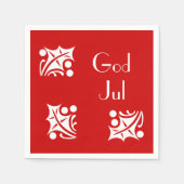 weiße Heilige in Rot Serviette (Vorderseite)