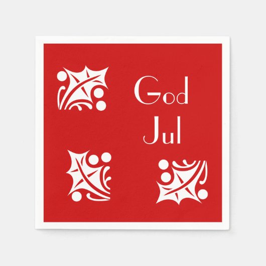 weiße Heilige in Rot Serviette (Vorderseite)