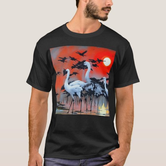 Weiße Helden bei Sonnenuntergang T-Shirt (Vorderseite)