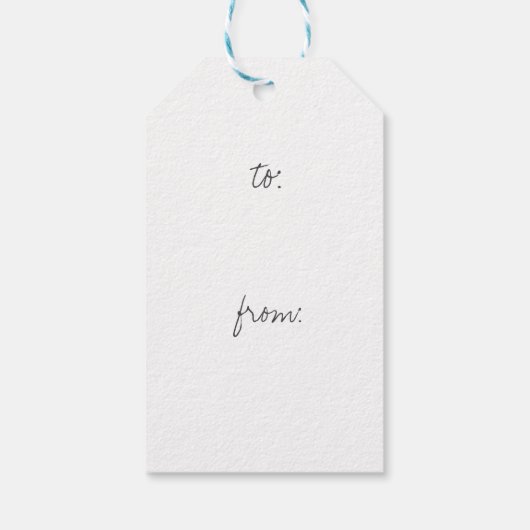 Weiße, helle Weihnachtsschmuck Bulb Tree Geschenkanhänger (Rückseite)