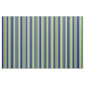 Weiße, hellgrüne, blaue und schwarze Farblinien Stoff (Fat Quarter (45,7 x 55,9 cm))