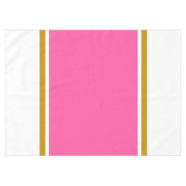 Weiße, hellrosa braune Racingstreifen auf weiß Tischdecke