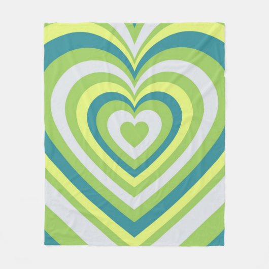 Weiße Herzblüte Valentinstag Geschenkcouch Fleecedecke (Vorderseite)