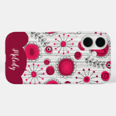 Weiße Herzchen Blume Blumenname Case-Mate iPhone Hülle (Rückseite (Horizontal))