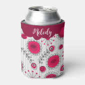 Weiße Herzchen Blume Blumenname Dosenkühler (Kanne Vorderseite)