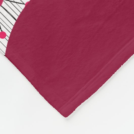 Weiße Herzchen Blume Blumenname Fleecedecke (Ecke)