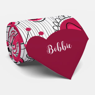 Weiße Herzchen Blume Blumenname Krawatte