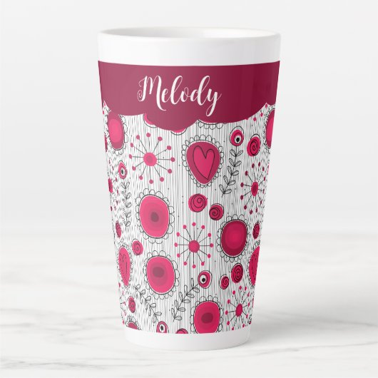 Weiße Herzchen Blume Blumenname Milchtasse (Vorderseite)