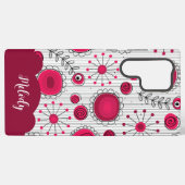 Weiße Herzchen Blume Blumenname Samsung Galaxy Hülle (Rückseite (Horizontal))