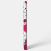 Weiße Herzchen Blume Blumenname Samsung Galaxy Hülle (Linke Seite)