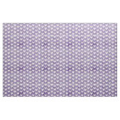Weiße Herzen auf dunklem Lila Stoff (Fat Quarter (45,7 x 55,9 cm))