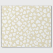 WEISSE HERZEN GESCHENKPAPIER (Flach)