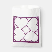 Weiße Herzen Geschenktütchen (Vorderseite)
