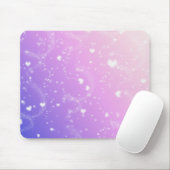 Weiße Herzen Mousepad (Mit Mouse)