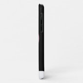 Weiße Herzpferde V (rosa Mond) Case-Mate iPhone Hülle (Hinten/Links)