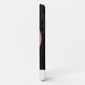 Weiße Herzschläuche V (rosa) Case-Mate iPhone Hülle (Hinten/Links)