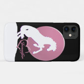 Weiße Herzschläuche V (rosa) Case-Mate iPhone Hülle (Rückseite (Horizontal))