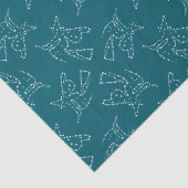 Weiße Hexe aus Sternen Halloween Seidenpapier (Detail)