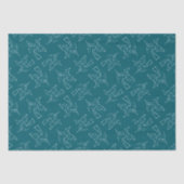 Weiße Hexe aus Sternen Halloween Seidenpapier (Vorderseite)