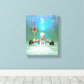 Weiße Hexe Leinwanddruck (Insitu (Holzboden))