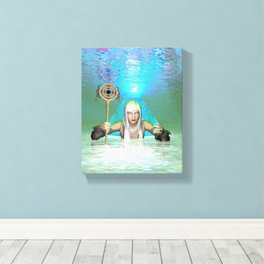 Weiße Hexe Leinwanddruck (Insitu (Holzboden))